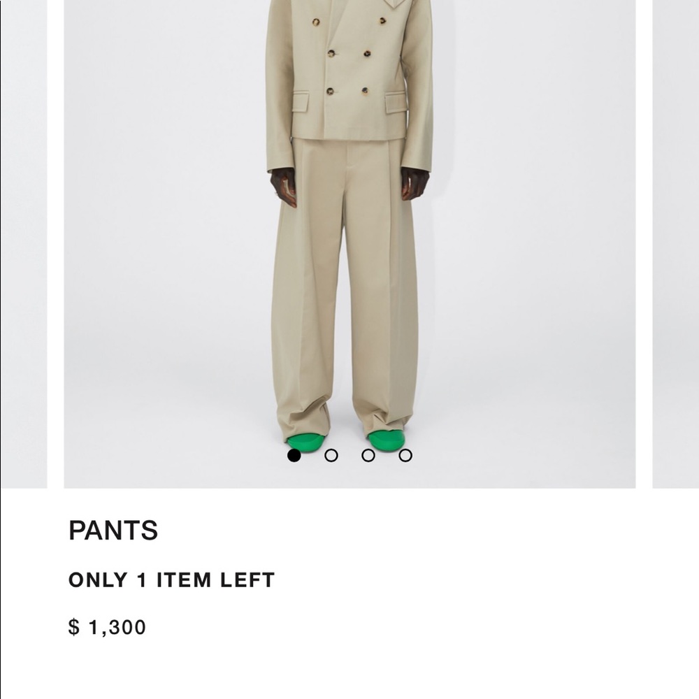 Bottega exaggerated pants from the runway